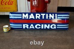 Grande plaque émaillée MARTINI Racing Porsche enamel sign emailschild