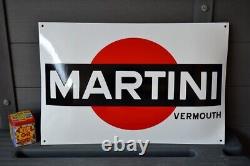 Grande plaque émaillée MARTINI vermouth alcool enamel sign emailschild