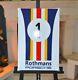 Grande plaque émaillée PORSCHE ROTHMANS enamel sign emailschild