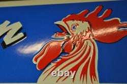 Grande plaque émaillée SAVON COQ D'OR pour la toilette et le ménage extra doux