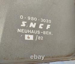 Grande plaque émaillée SNCF défense absolue Danger de mort 95 x 50 cm