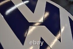 Grande plaque émaillée VW VOLKSWAGEN logo ++ 50 CM ++ enamel sign emailschild
