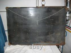 Grande plaque émaillée ancienne brillantine FORVILLE 99x84 cm