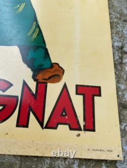 Grande tôle pub ancienne Les Vins Margnat, signée Bellenger, Imp. Sirven