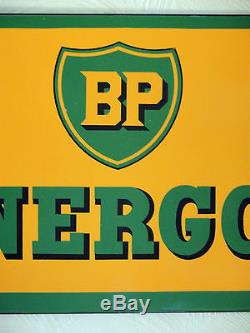 HUILE BP ENERGOL Plaque émaillé Ancienne Vitracier Neuhaus vers 1950/1960