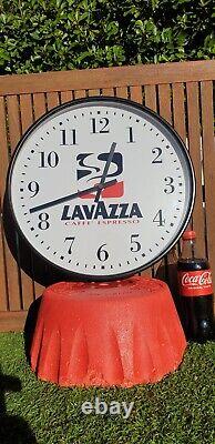 Horloge Cafe Espresso Lavazza Torino Vintage Pendule Horloge Publicitaire 90
