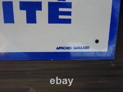 Huile IGOL Coq Automobile Garage Tôle ancienne état top