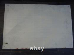 Huile IGOL Coq Automobile Garage Tôle ancienne état top