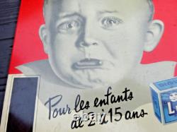 LUNE Vermifuge Enfants Phamacie Superbe tôle ancienne Déco