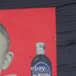 LUNE Vermifuge Enfants Phamacie Superbe tôle ancienne Déco