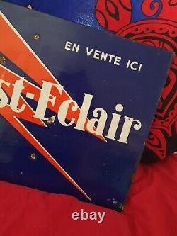 L'OUEST-ECLAIR, 2 Millions de lecteurs, Plaque publicitaire en tôle émaillée