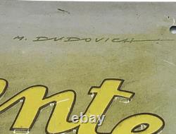 La Rinascente M. Dudovich Enseigne Publicitaire En Fer Blanc 34x24