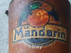 Le mandarin/Cusenier seau à glace 1930 en carton bouillie 292 double fond rare