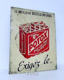 Liebig Antique Enseigne Panneau Ans 50 Fer Reclame Publicitaire Épicerie Potox