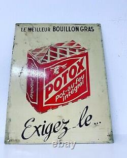 Liebig Antique Enseigne Panneau Ans 50 Fer Reclame Publicitaire Épicerie Potox