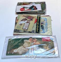 Lot 24 x plaques émaillées Coca-Cola NEUVES reproduction 2006 éditions Atlas