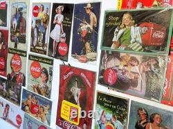 Lot 24 x plaques émaillées Coca-Cola NEUVES reproduction 2006 éditions Atlas