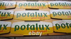 Lot (5) Toles Publicitaires 2 Faces Potalux Ateliers Reunis Strasbourg