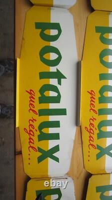 Lot (5) Toles Publicitaires 2 Faces Potalux Ateliers Reunis Strasbourg