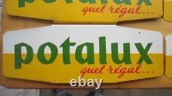 Lot (5) Toles Publicitaires 2 Faces Potalux Ateliers Reunis Strasbourg