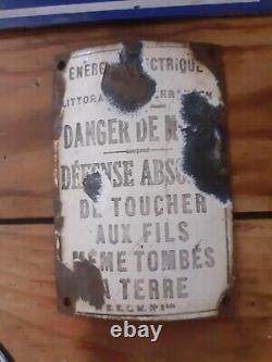 Lot de Plaque Emaillée d Utilité Bouillon Kub Plaque Propreté Ullrich's Germany
