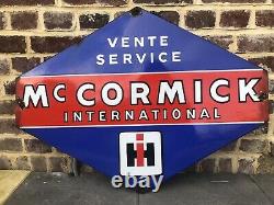 Magnifique Plaque émaillée Mc Cormick De collection International 80 x 60 Cm