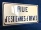 Magnifique plaque de rue émaillée Paris années 50-60 ex état rare