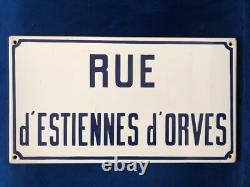 Magnifique plaque de rue émaillée Paris années 50-60 ex état rare