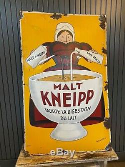 Malt Kneipp Plaques émaillées anciennes