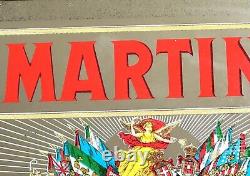 Martini&rossi 1970's Miroir Publicitaire 43x32