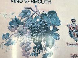 Martini&rossi Enseigne Pubblicitariavino Vermouth En Étain 34x24cm