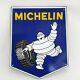 Michelin Bonhomme Logo Plaque en Email Émaille Plaque Pneu Émail Signer 45x37cm
