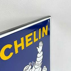 Michelin Bonhomme Logo Plaque en Email Émaille Plaque Pneu Émail Signer 45x37cm