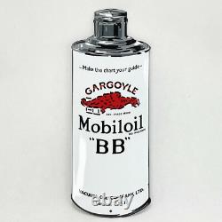 Mobiloil BB GARGOYLE Plaque Email Publicitaire 40x15 cm