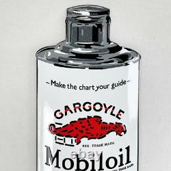 Mobiloil BB GARGOYLE Plaque Email Publicitaire 40x15 cm