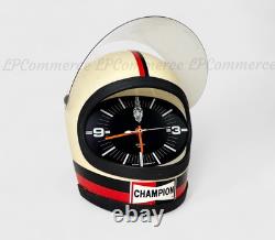 Montre casque publicitaire Champion mur casque horloge design