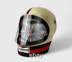 Montre casque publicitaire Champion mur casque horloge design