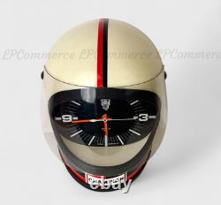 Montre casque publicitaire Champion mur casque horloge design