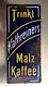 Orig. Emaileschild Boire Kathreiner's Café Porte ca. 1920 Env. 8 x 16cm