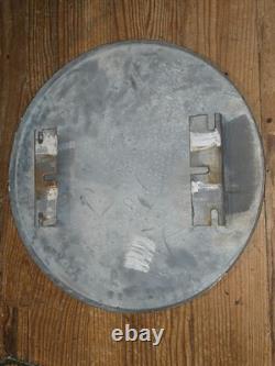 PANNEAU de SIGNALISATION EMAILLE ANCIEN Velo Bicyclette en relief 45 Cm