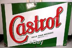 PLAQUE EMAILLEE ANCIENNE CASTROL