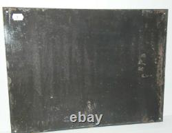 -PLAQUE EMAILLEE BOMBEE Jaune Fond Noir L'UNION ASSURANCE 1930/40 publicité pub