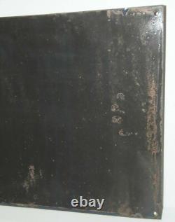 -PLAQUE EMAILLEE BOMBEE Jaune Fond Noir L'UNION ASSURANCE 1930/40 publicité pub