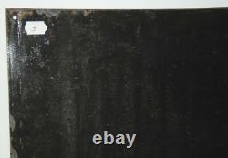 -PLAQUE EMAILLEE BOMBEE Jaune Fond Noir L'UNION ASSURANCE 1930/40 publicité pub