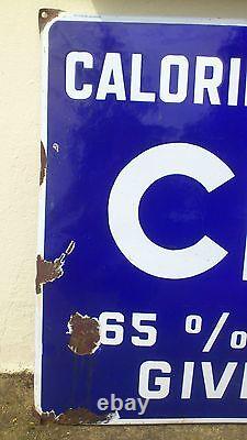 PLAQUE EMAILLEE CINEY GIVET ARDENNES 65x97CM
