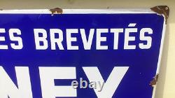 PLAQUE EMAILLEE CINEY GIVET ARDENNES 65x97CM