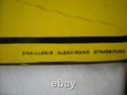 PLAQUE EMAILLEE COPANOR 97X38 cm EMAILLERIE ALSACIENNE STRASBOURG