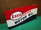 PLAQUE EMAILLEE ESSO EXTRA MOTOR OIL can bidon huile pompe essence shell bp