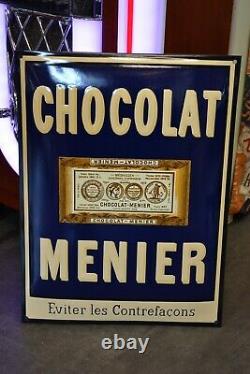 PLAQUE EMAILLEE MENIER chocolat enamel sign emaischild