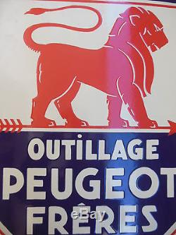 PLAQUE EMAILLEE PEUGEOT OUTILLAGE